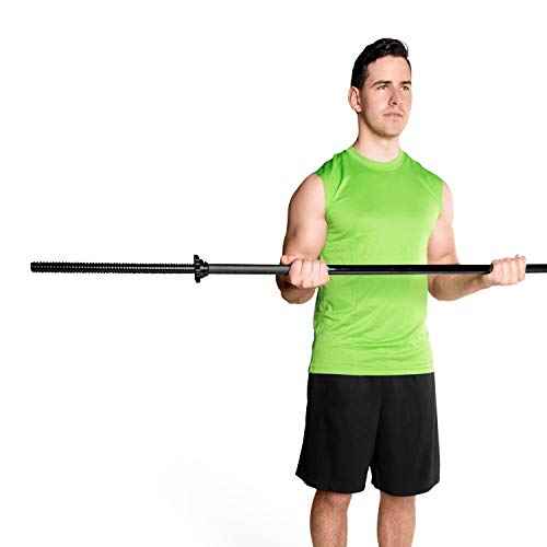 CAP Barbell 60¡± Standard Solid Threaded Bar, 1-Inch, Multiple Colors