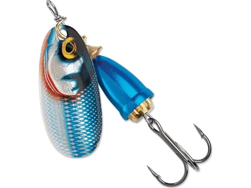 Blue Fox Classic Vibrax Inline Spinner Lure - Gilded Blue Steel - 6