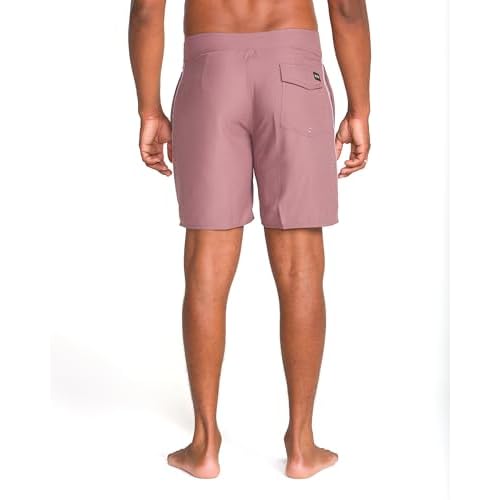 Volcom Mens 18" Boardshorts ? Stretch Swim Trunks with Drawstring Waist and Back Flap Pocket