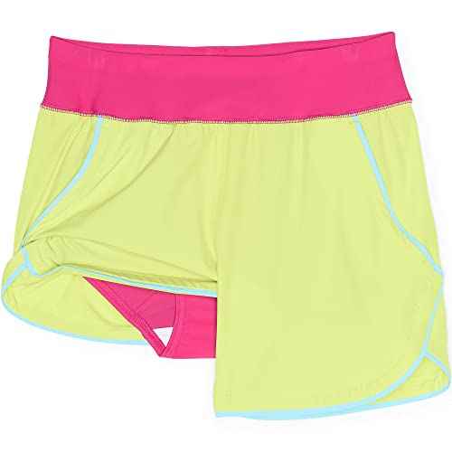 Lands' End Women's 5" Quick Dry Elastic Waist Board Shorts Swim Cover-up Shorts with Panty