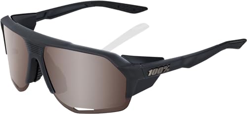 Performance Winter Sport Sunglasses - Soft Tact Crystal Black with HiPER Crimson Silver Mirror Lens, One Size