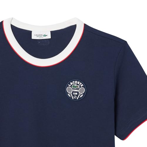 Lacoste Womens Sport Ultra Dry Tennis Heritage Badge T-Shirt