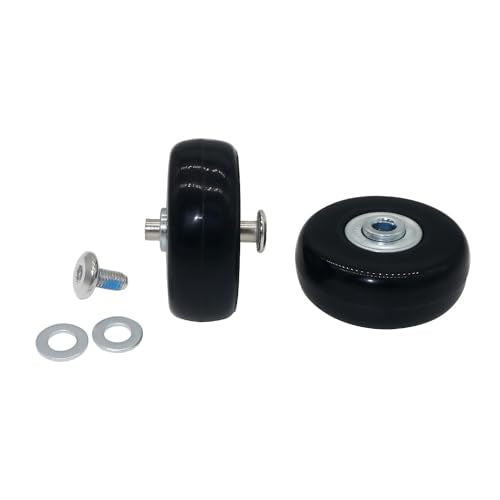 2 Inch Luggage Wheel Replacement Kit with Rubber Casters and Axles