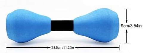 2PCS Aquatic Exercise Dumbells,DIY Water Aerobic Exercise Foam Dumbbells,Water Fitness Exercises Equipment for Adults, Kids,Women Weight Loss (Black)