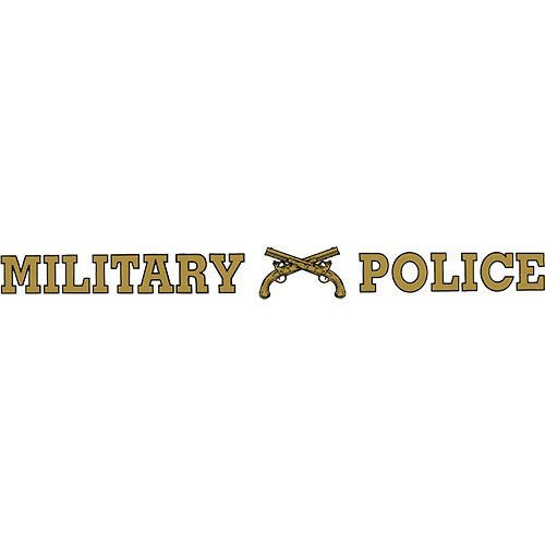 Military Police Window Strip Decal - Outside Adhesive Vinyl (16.25" x .75")