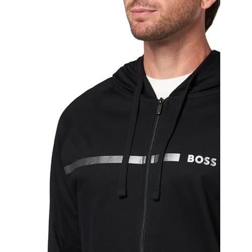 BOSS Men's Authentic Zip Up Hooded Sweatshirt
