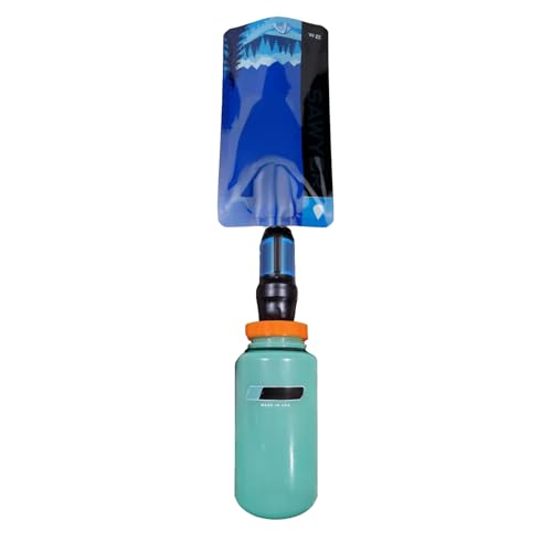 Orange Water Filter Adapter for Nalgene Wide Mouth Bottles & Sawyer Squeeze - Leak-Proof, Quick Connect