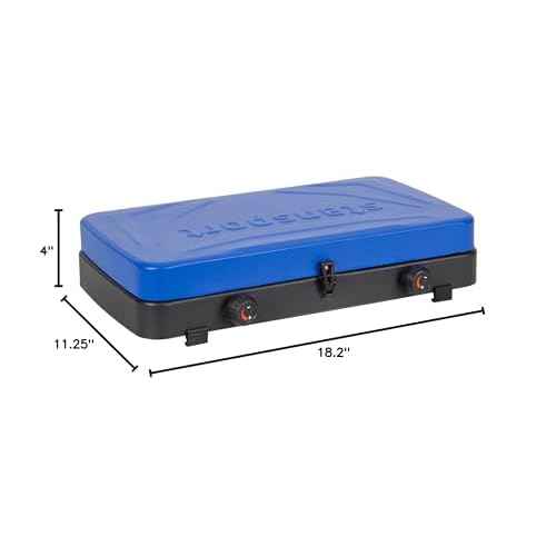 Stansport 2-Burner Regulated Propane Stove - 20,000 BTUs