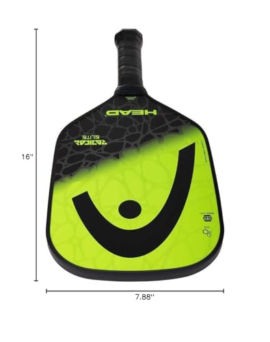 HEAD Radical Elite Pickleball Paddle - Black and Yellow, Lightweight, Mid-Level Performance