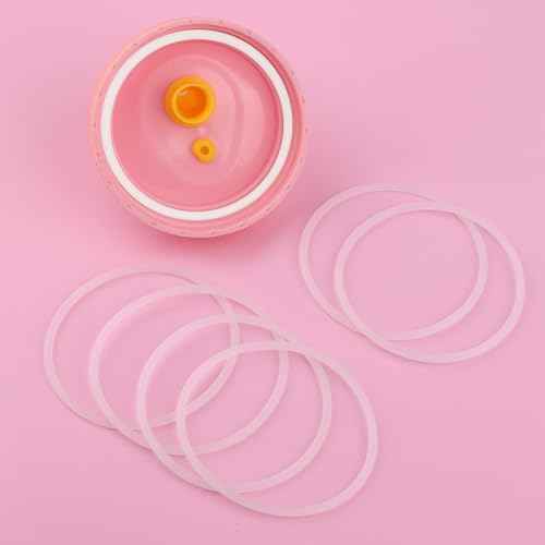 Tumbler Rubber Seal Replacement Compatible with Zak Designs Cup 12 & 15 Oz,Silicone Gasket O Ring Parts For Zak Water Bottle-6 Pack