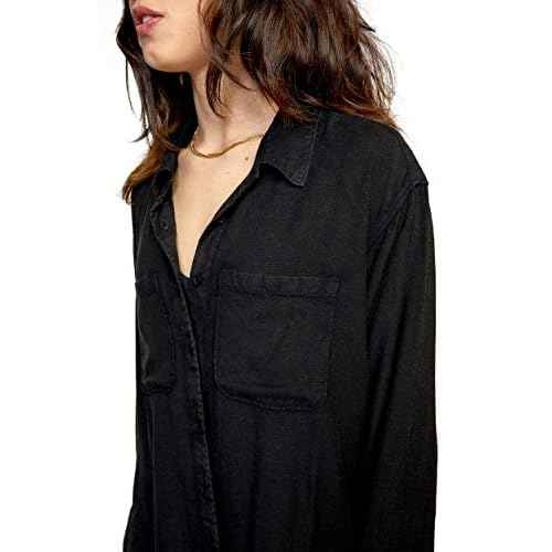 RVCA Womens Solstice Button Up CoverupSwimwear Cover Up