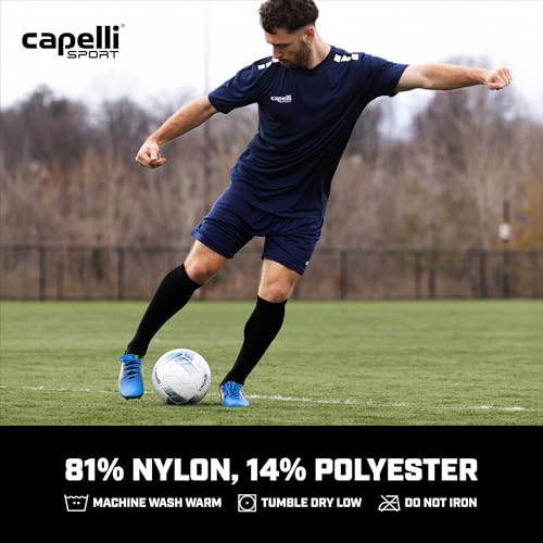Unisex Knee High Athletic Socks Black White Medium for Soccer Football Baseball