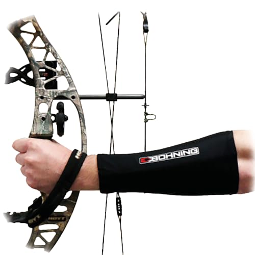 Black Slip-On Forearm Guard for Shooting and Hunting