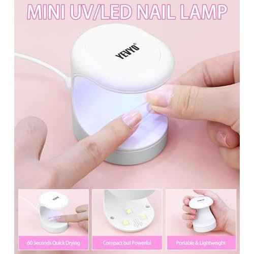 Acrylic Nail Kit with Drill and UV Light, Nail Kit for Beginner with Everything, 24 Glitter Acrylic Powder Monomer Liquid Set with Drill for for Home Nail Salon