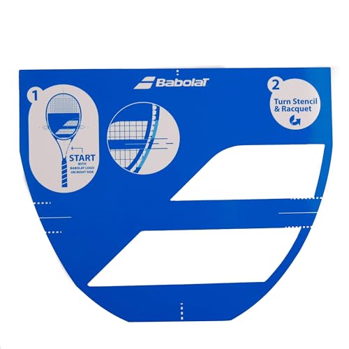 Tennis Racket Logo Stencil for Babolat Strings, Adult & Unisex