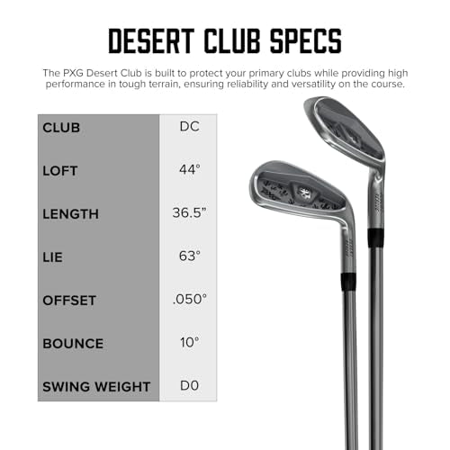 PXG Desert Club Iron Golf Club for Right Handed Golfers, Iron Club for Troubled Lies and Recovery Shots, Get Back into Play Safely
