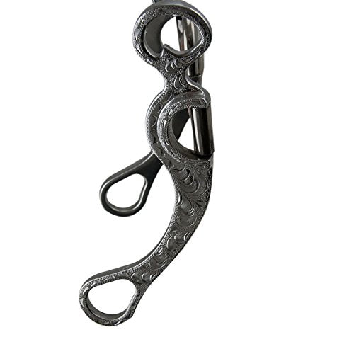 Pro Series Aluminum Horse Bit with Copper Inlay, 5 Inch Mouth, 8.5 Inch Cheeks