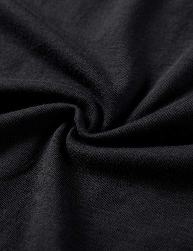 CRZ YOGA Pima Cotton Racerback Tank Top - Medium Black