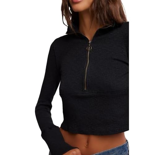 Free People Women's Midnight 1/2 Zip