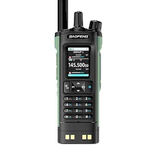 BAOFENG DM32 10W Digital Mobile Radio DM-32UV Long Range Dual Mode U/V Dual Band AM FM Dual Time Tri-Power Slot GPS APRS Two Way Radio with 771 Antenna for Outdoor Hiking Hunting Survival Gear DM-32