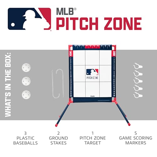 Baseball Pitching Target with Strike Zone & Scorekeeper - Kids Backyard Baseball Game