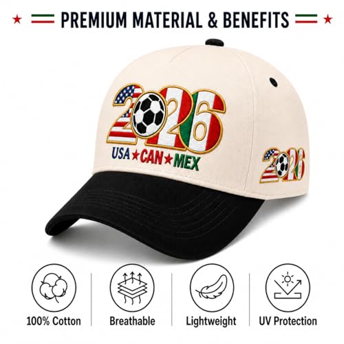 Embroidered Trucker Hat for Women Men Adjustable Cotton Baseball Cap - Black & Off-White