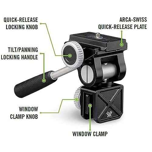 Vortex Optics Pro Car Window Mount | Use with Binoculars & Spotting Scopes