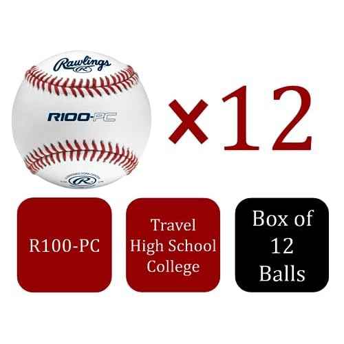 Rawlings | Pro Comp Practice Baseballs | Collegiate / High School / Travel | Flat & Raised Seam Options | 12 Count