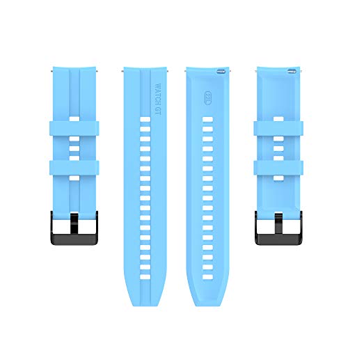 FitTurn Silicone Watch Band Compatible with Huawei Watch 5 4 Pro & GT Series - Seven Colors-A