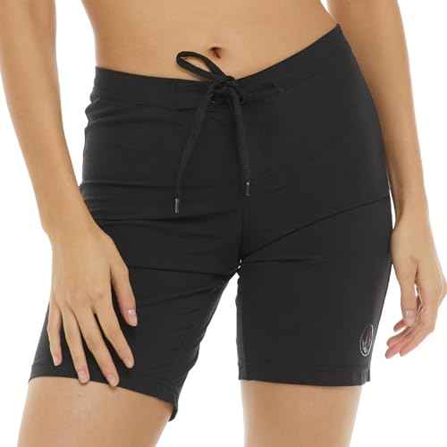 Body Glove Women's Smoothies Harbor Solid 8" Vapor Boardshort, Black, Large