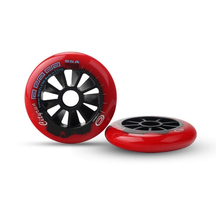 JCCHT 8 Pack 90mm 100mm 110mm Inline Skates Wheels 85A for Inline Speed Skates Indoor Outdoor Asphalt Street Durable Racing Rodas Good,Red,110mm