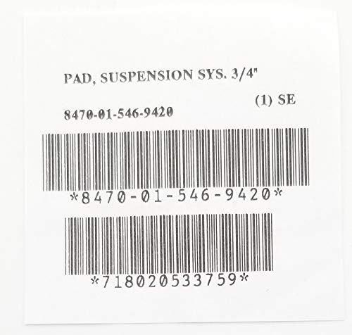 Military-Grade Helmet Replacement Suspension Pads Set - ACH & MICH, 7 Pieces, Size 6 Medium