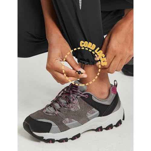 baleaf Women's Hiking Pants Quick Dry Lightweight Water Resistant Elastic Waist Cargo Pants for All Seasons