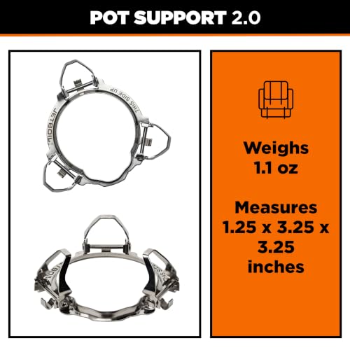 Jetboil Pot Support 2.0 with Foldable Arms for Camping Stoves