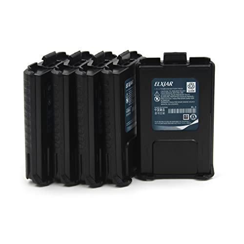 (5-Pack) 7.4V 1400mAh BL-5 Battery for UV-5R, UV-5R Plus, BF-F8HP - Standard Battery