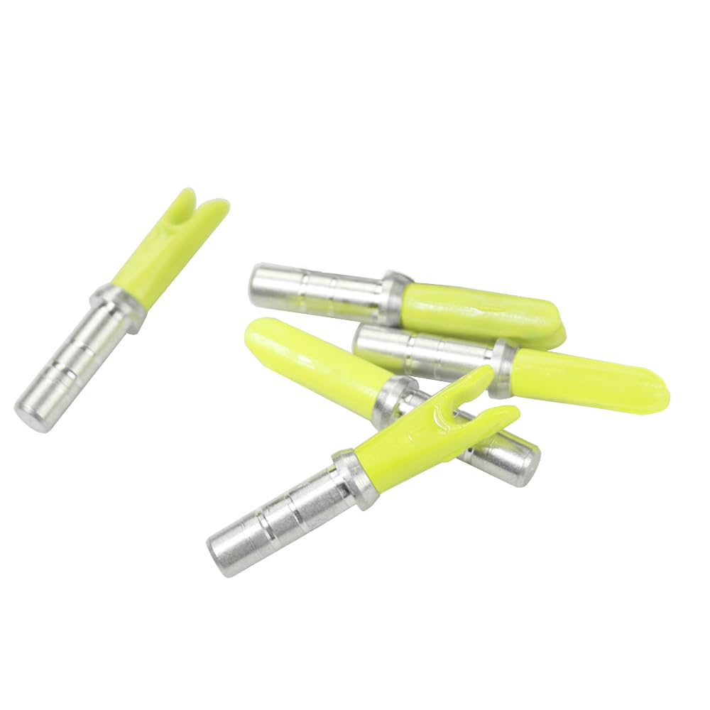 20PCS Archery Arrow Nocks ID 4.2mm/.165" Aluminium Insert Arrow Nock Tail for DIY Hunting Shooting Arrows