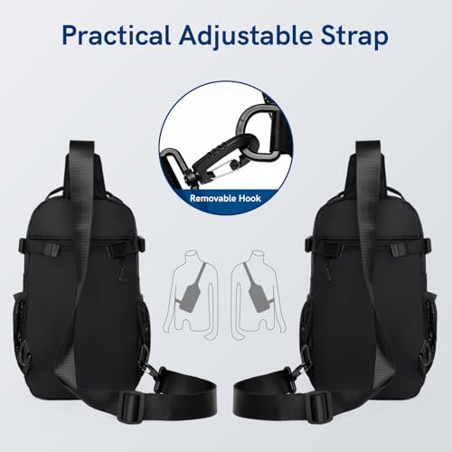 VGOAL Crossbody Bag Sling Bag for Men Sling Backpack Mini Backpack Daypack Crossbody for Travel Sport Running Hiking (KT0614W-G)