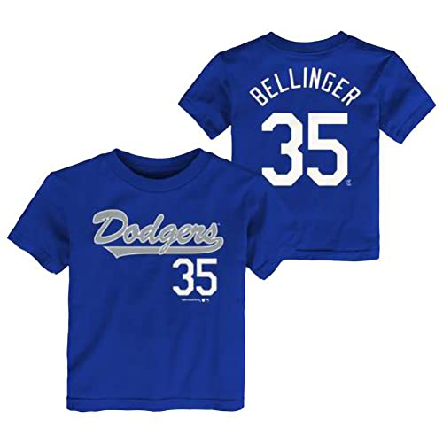 Outerstuff Cody Bellinger Los Angeles Dodgers #35 Kids Youth 4-20 Blue Name and Number T-Shirt