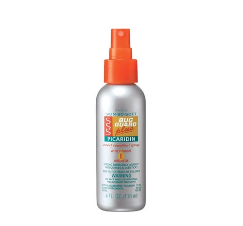 Avon Skin So Soft Bug Guard Plus Picaridin Insect Repellent Spray - Gentle on Skin Mosquito Repellent - DEET-Free Mosquito & Tick Repellent for Humans - 4 fl. oz. Travel Size Bug Spray