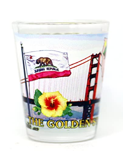California State Souvenir Shot Glass - All-American Collectible Gift