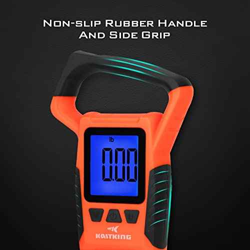 KastKing Fish Scale, WideView Floating Waterproof Digital Scale, 2.5¡± Large LCD Display, 110lb Capacity, Multi-Mode Pound/Ounces & Kilograms, Stores up to 9 Weights, Fishing Gifts for Men