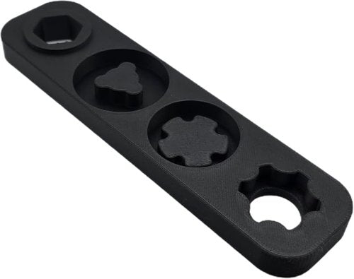 Rugged Obsidian 9/45 Suppressor Multi Tool/Wrench - 4 in 1 - Black - Heavy-Duty Carbon Fiber Infused - Made in USA (Tool Only)
