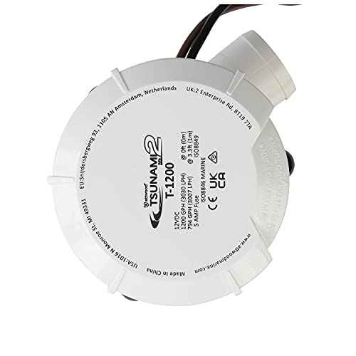 Attwood Tsunami MK2 1200 GPH 12-Volt Thred Manual Bilge Pump