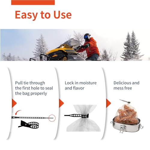 The Muffpot 3-Pack Food-Grade Heat-Resistant Cooker Bags 7x10.5 Inches