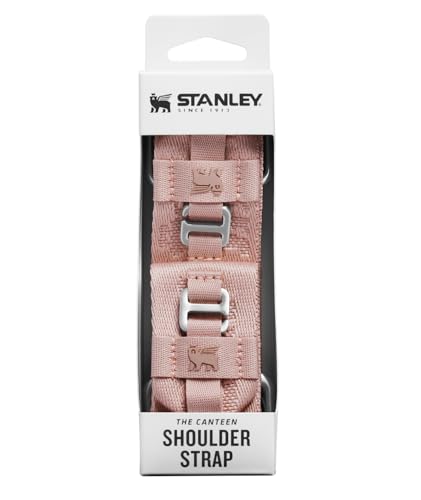 Next x Nature 25 oz Recycled Stainless Steel Canteen with Adjustable Strap - Rose Quartz