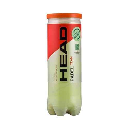 HEAD Tripack of 3 Tubes of 3 Padel Balls, Yellow