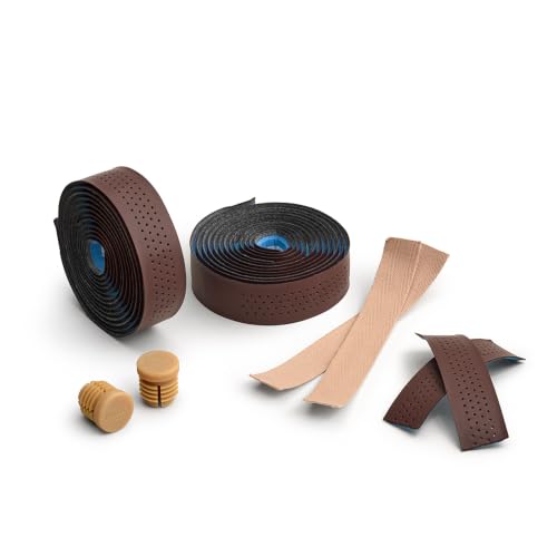 Waterproof Microfiber Handlebar Tape for Road Bikes - Brown, One Size