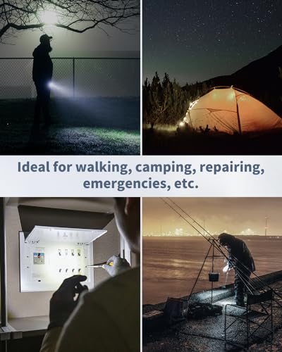 Uniclife 20 Pack Mini LED Keychain Flashlights - Black Shell, White Light