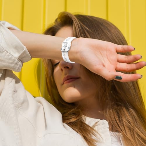 Lace Silicone Band for Garmin Venu 3S/2S, Vivoactive 4S & Vivomove 3S - White