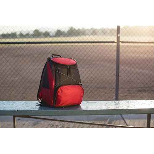 PICNIC TIME Coca-Cola Emoji PTX Backpack Cooler, Soft Cooler Backpack, Insulated Lunch Bag, (Red with Gray Accents)